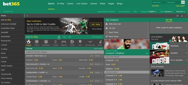 bet365 website